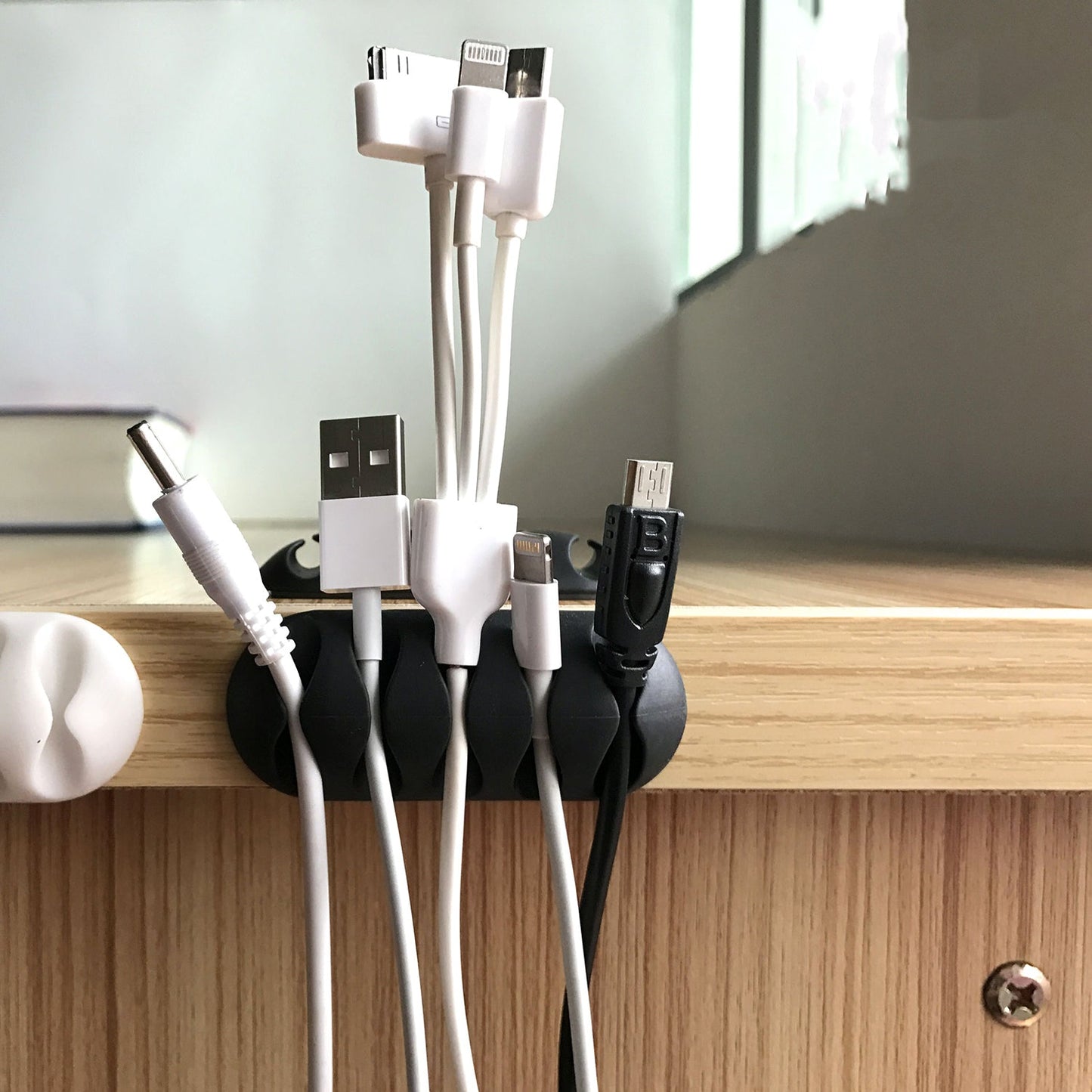 Cable Clips Multi Purpose Cable Organizer  Wire Holder For Desk And Table Use