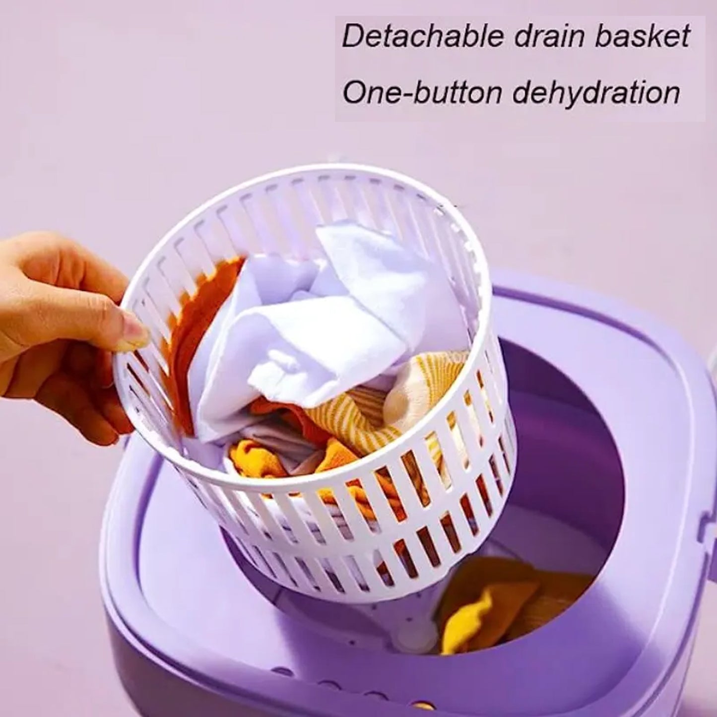 Travel-Friendly Foldable Washing Machine – Compact & Portable Laundry Washer