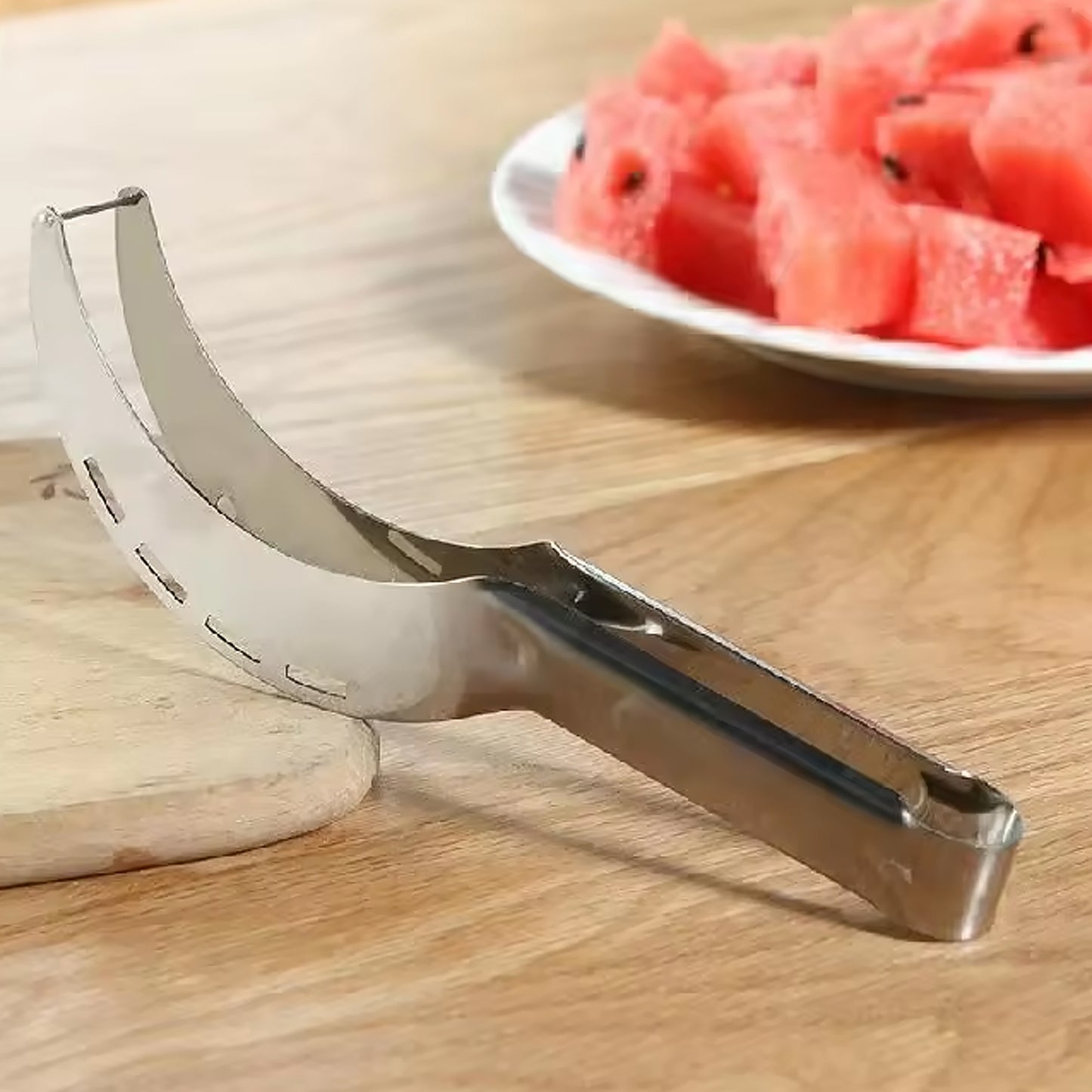 SliceMaster™ 3-in-1 Stainless Steel Watermelon & Fruit Slicer