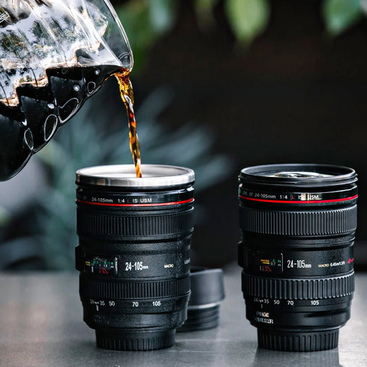 LensBrew™ Camera Lens Coffee Mug – Sip in Style!