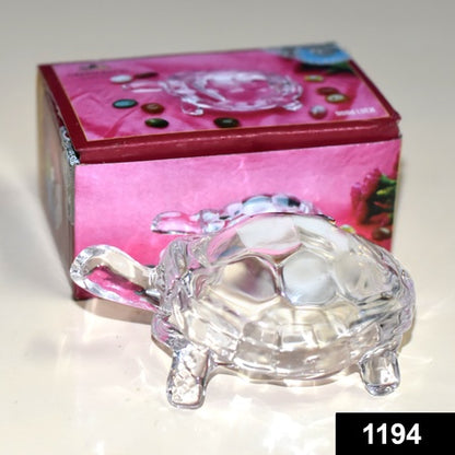 Crystal Glass Turtle-tortoise For Feng Shui And Vastu