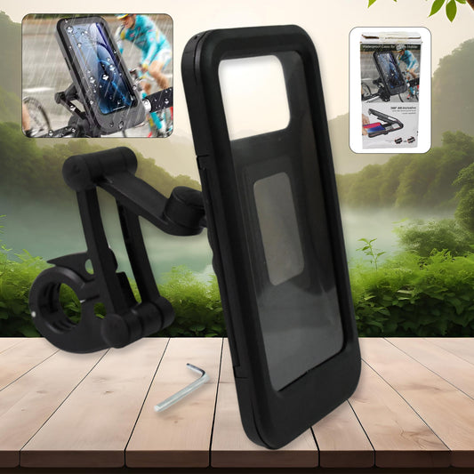 Rotation Bike Phone Mount Waterproof Cell Phone Holder (1 Pc)