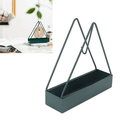 Mosquito Coil Holder Frame Triangular Shape Iron Mosquito Incense Holder Mosquito Repellent Incense Holder Hanging Mosquito Repellent Outdoor Stylish Mosquito Repellent Incense Holder