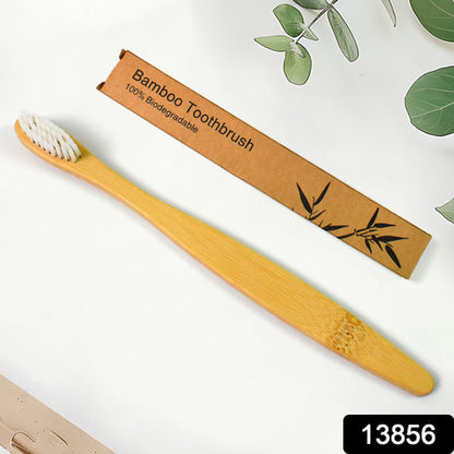 Wooden  Bamboo Brush Toothbrush Ultra Soft Bristles (1 Pc)