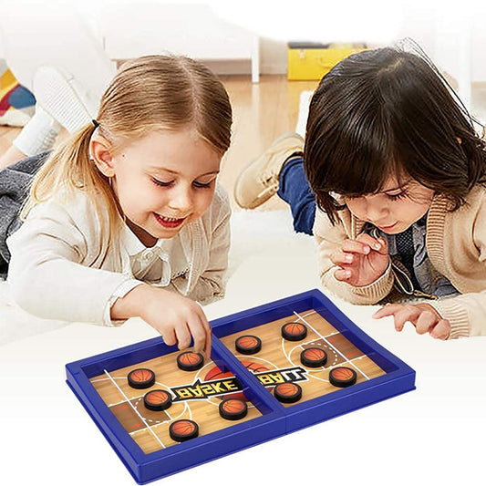 17632 Fast Sling Basketball Puck Game Paced Table Desktop Battle Ice Hockey Game For Adults And Kids Parent-child Winner Board Games Interactive Toy Desktop Table Game17632_desktop_basketball_puck_game