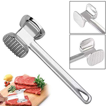 Double Side Beaf Steak Mallet Meat Hammer Tool Aluminium High Quality Tool For Home  Restaurant Use