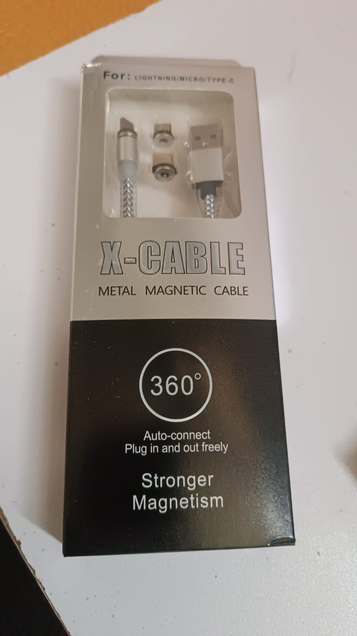 3 In 1 Magnetic Multi Charging Cable (1 Pc)