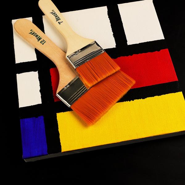 Artistic Flat Painting Brush - Set Of 12