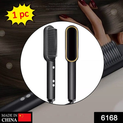 Hair Straightener Used While Massaging Hair Scalps And Head.