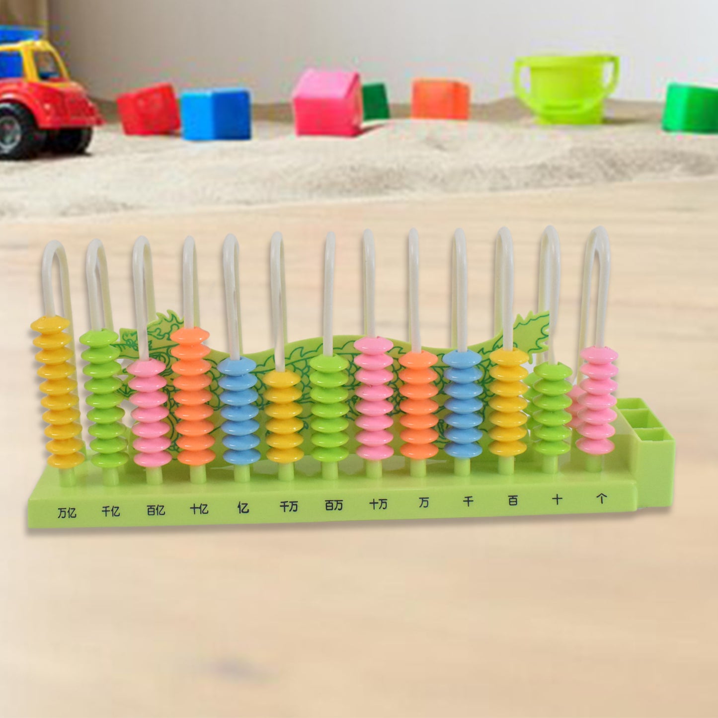 Abacus 13 Rods Counting Abacuses Toy Bead Educational Tools (1 Set)