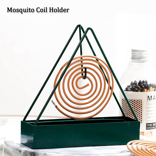 Mosquito Coil Holder Frame Triangular Shape Iron Mosquito Incense Holder Mosquito Repellent Incense Holder Hanging Mosquito Repellent Outdoor Stylish Mosquito Repellent Incense Holder