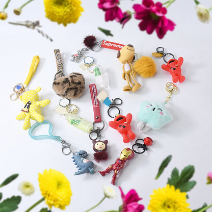 Mix Design  Size Keychain - Durable  Stylish Accessory (1 Pc  Mix Color)