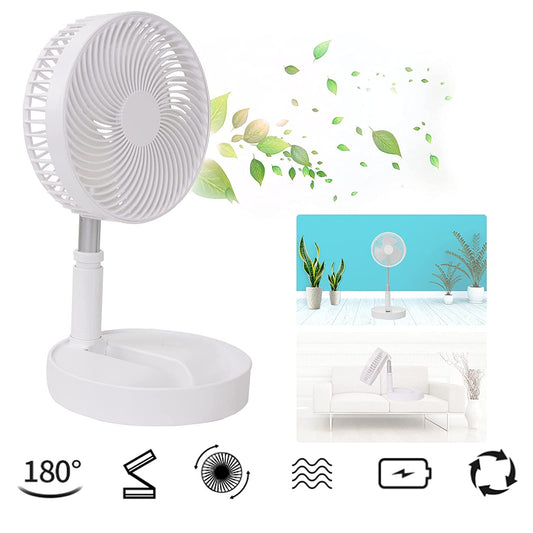 USB Rechargeable Fan BreezeFold Telescopic Desk Fan