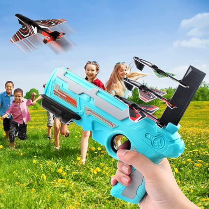 SkyBlaster X5™ – Airplane Launcher Gun Toy with 5 Foam Glider Planes