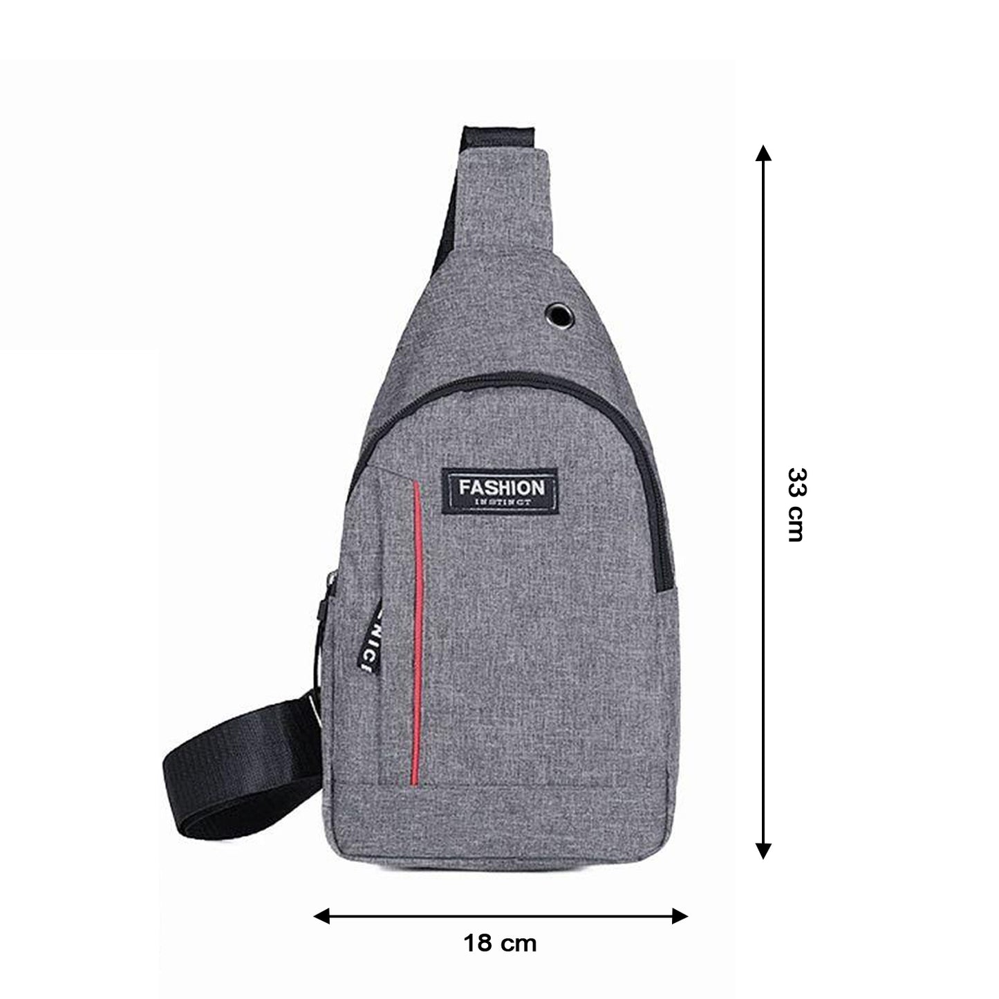 Grey Waterproof Anti Theft Crossbody Fanny Pack Waist Bag Pu Leather Shoulder Bags Chest Men Casual Fashion Usb Charging Earphone Hook Sling Travel Messengers Bag