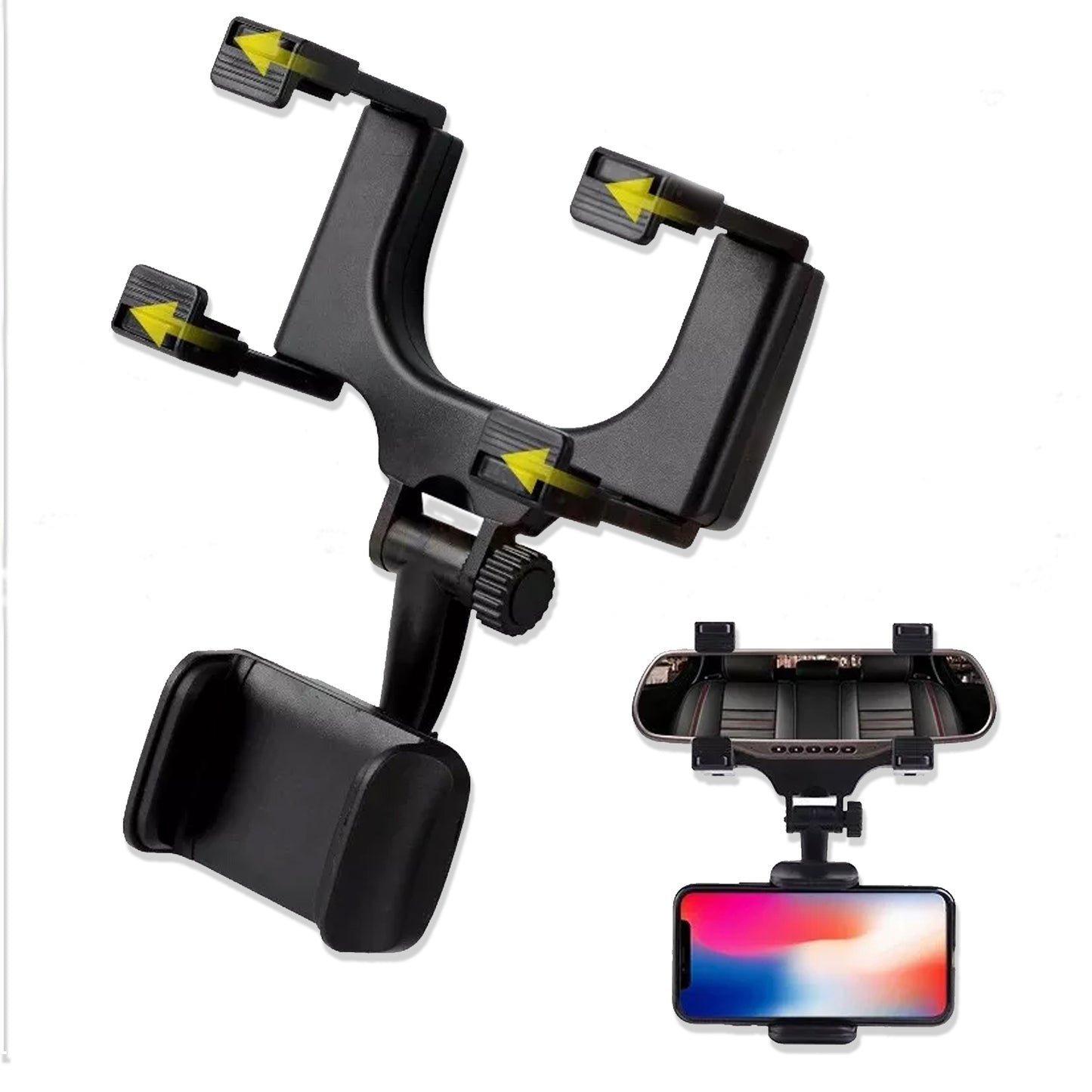 Rear View Mobile Holder Universal Vehicle Rear View Mirror Mobile Phone Mount Stand