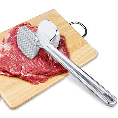 Double Side Beaf Steak Mallet Meat Hammer Tool Aluminium High Quality Tool For Home  Restaurant Use