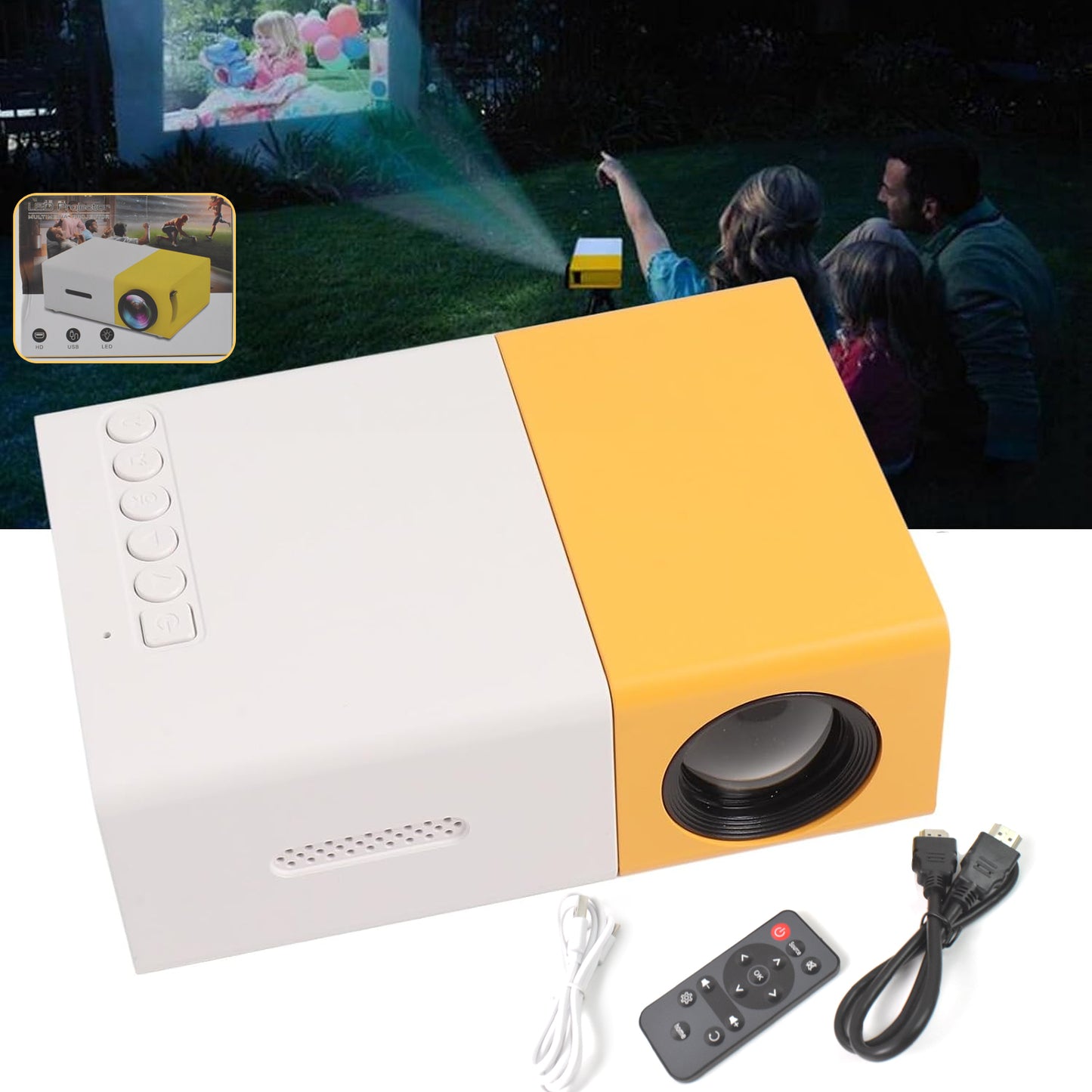 Mini Portable Movie Projector – Bring the Big Screen Anywhere!