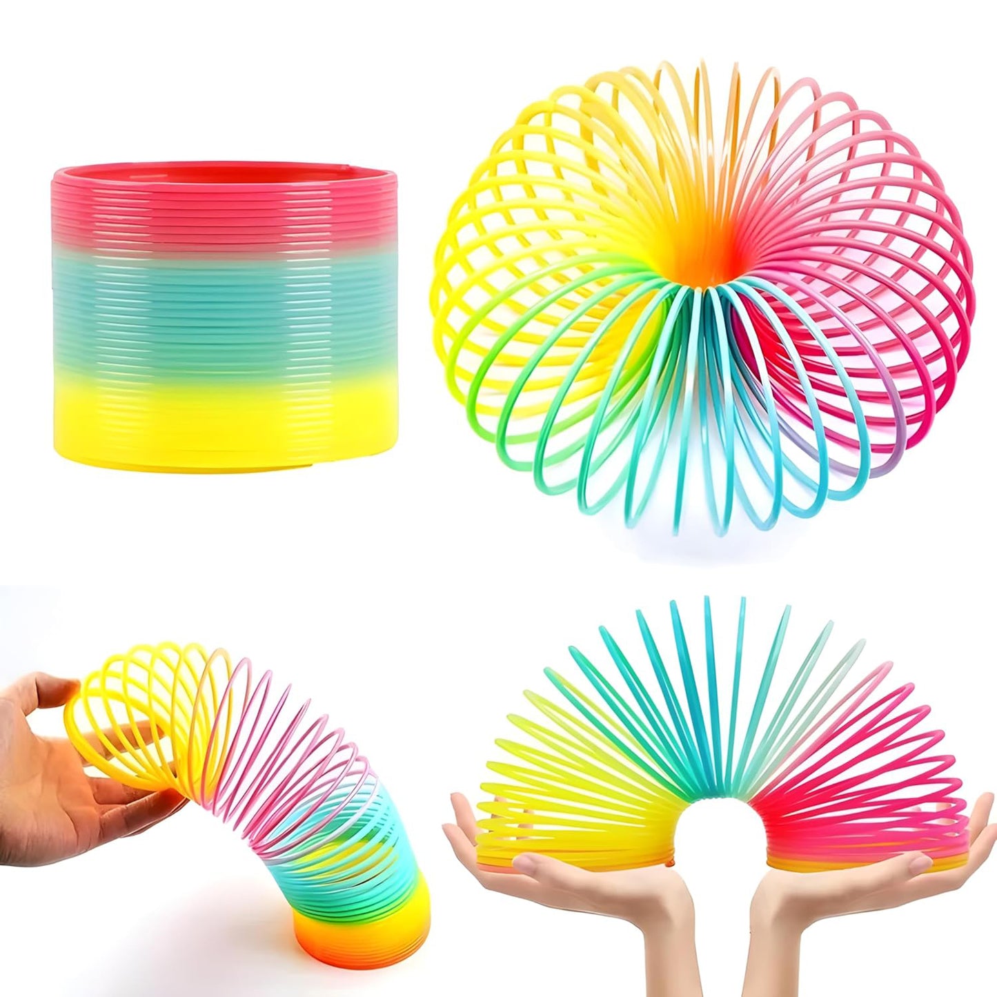 17744 Rainbow Spring Rainbow Spring Toys Slinky Slinky Spring Toy Toy For Kids For Kids Adults Of All Age Group For Birthdays Compact And Portable Easy To Carry (1 Pc)