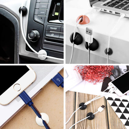 Cable Clips Multi Purpose Cable Organizer  Wire Holder For Desk And Table Use