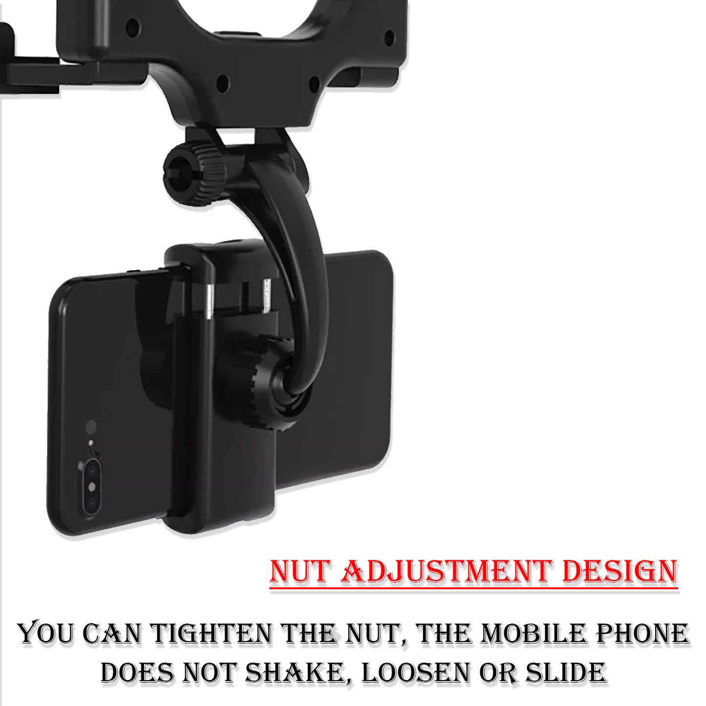 Rear View Mobile Holder Universal Vehicle Rear View Mirror Mobile Phone Mount Stand