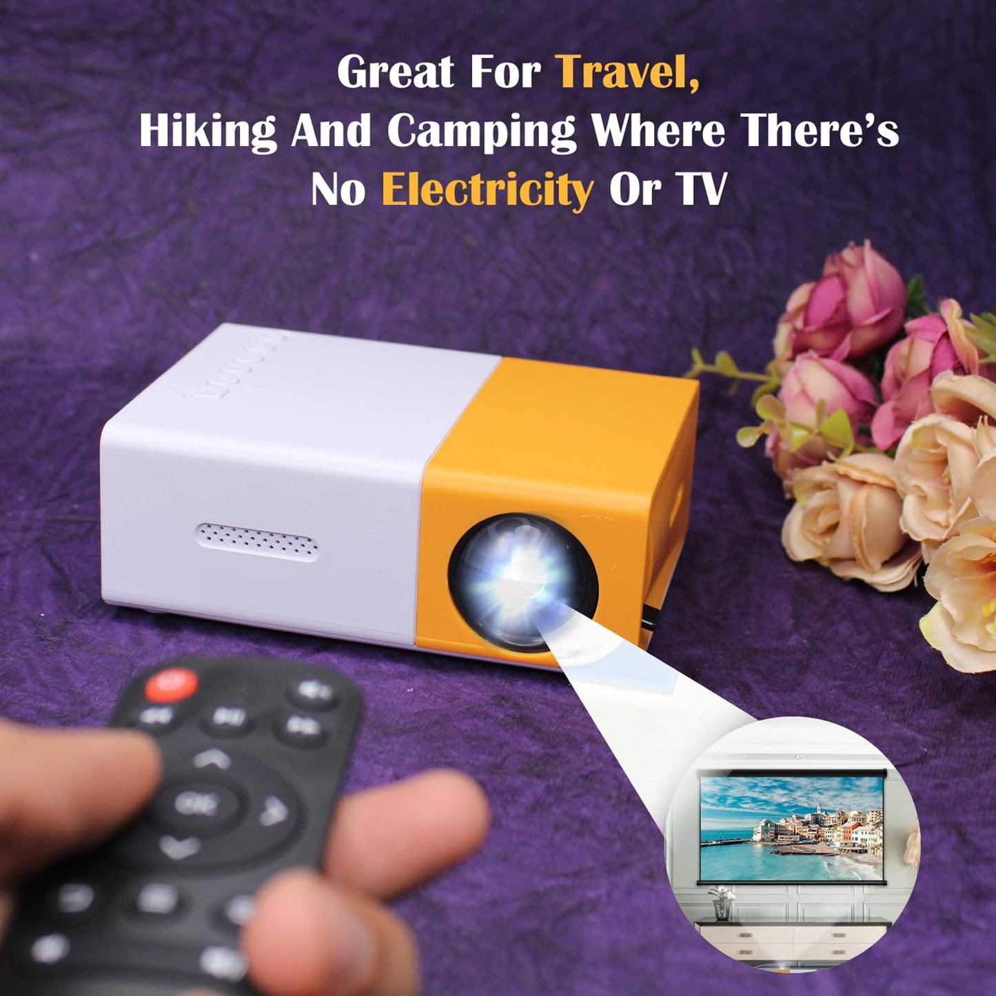 Mini Portable Movie Projector – Bring the Big Screen Anywhere!