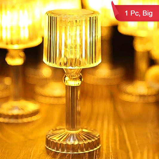 Big Acrylic Led Desk Lamps Table Lamp Portable Crystal (1 Pc  Big)